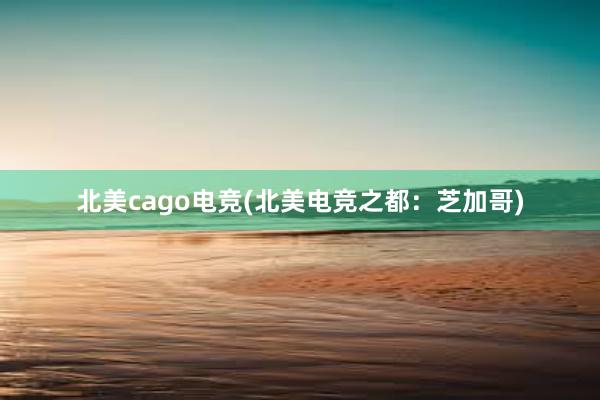 北美cago电竞(北美电竞之都：芝加哥)