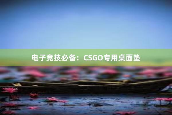 电子竞技必备：CSGO专用桌面垫