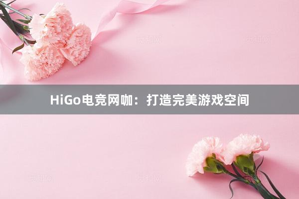 HiGo电竞网咖：打造完美游戏空间