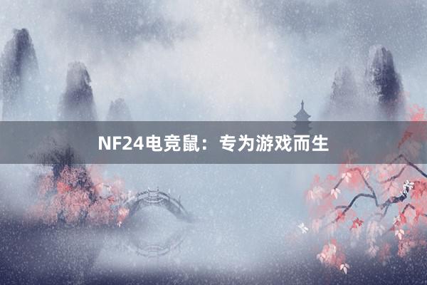 NF24电竞鼠：专为游戏而生