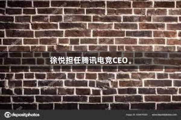 徐悦担任腾讯电竞CEO。